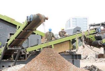移動式碎石機配置69破或反擊破在建筑垃圾方面的應用效果